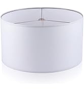Wellmet 18"x18"x12" Assembly Required Lampshades for Table Lamp,Bedside Lamp,Floor Lamp,Fabric Dr...