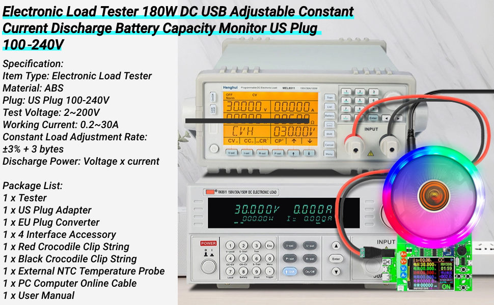 180W Electronic Load Tester
