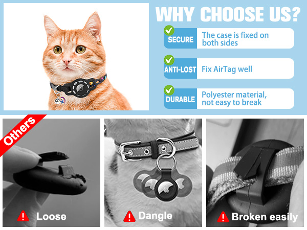 cat collar airtag holder