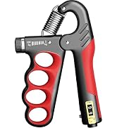Grip Strength Trainer, Hand Gripper Strengthener with Adjustable Resistance 11-220Lbs(5-100Kg), E...
