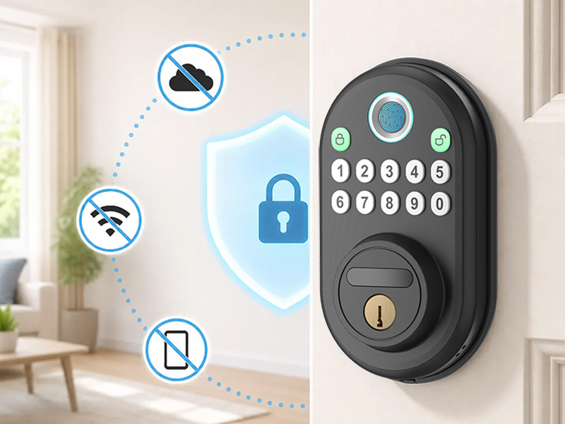Fingerprint Door Lock with Keypad Keyless Entry Smart Deadbolt Lock for Front Door