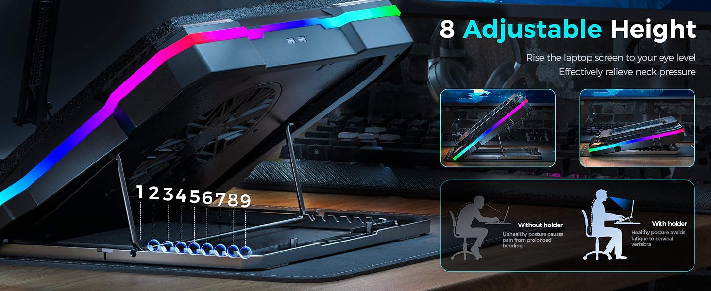 laptop stand with fan cooling pad for laptop laptop cooling pads external fans gaming laptop stand