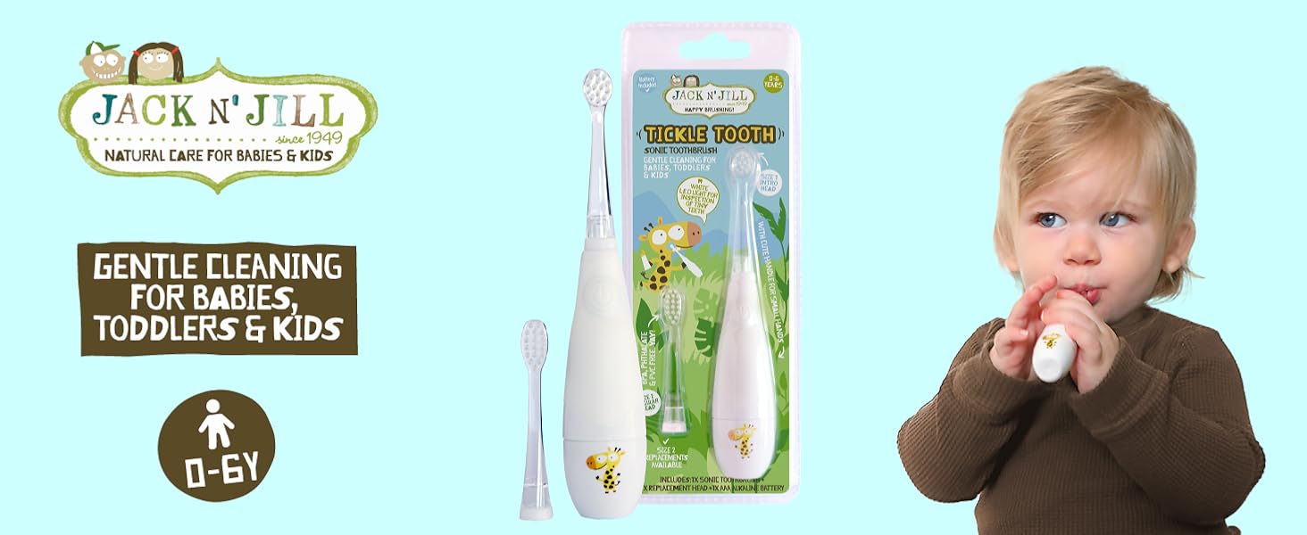 jack n jill tickle toothbrush for babies toddlers kids
