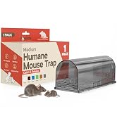 Campior Humane Mouse Trap Pack of 1, Live Mouse Traps Catch and Release for Indoors & Outdoors, P...
