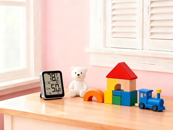 thermometer and humidity gauge for baby room