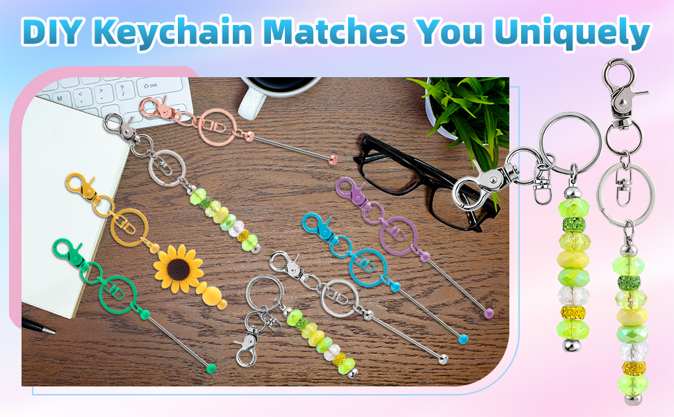 Beadable Keychains Bulk