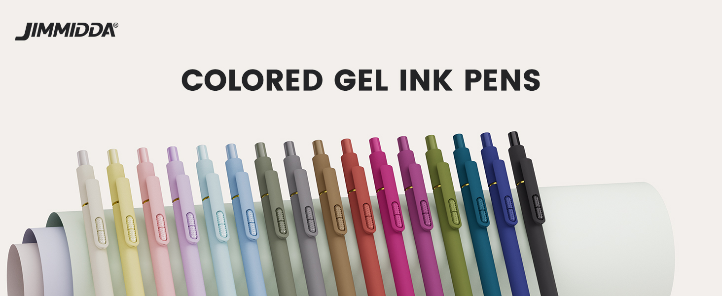 colored gel pens