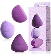 Jessup Makeup Sponge Set, 3pcs Make up Sponges for Face Foundation Concealer Contour and Blusher,...