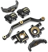 9imod Trx4m Upgrade Brass Steering Blocks Knuckle, Caster Blocks C-Hubs, Steering Link and Front ...