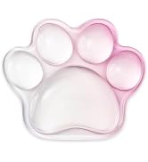 Cat Paw Mouse Wrist Rest, Clear Gel Mouse Wrist Support Pad, Cute Pink Ergonomic Wrist Cushion fo...
