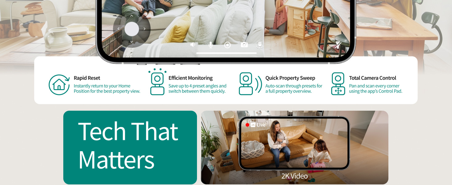 Arlo Essential Indoor Pan Tilt Camera 2K