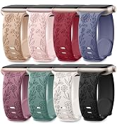 Easuny 8 Pack Bands for Women Compatible with Apple Watch 40mm 41mm 38mm 42mm 44mm 45mm 46mm 49mm...