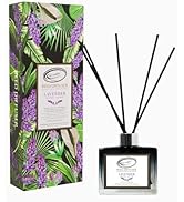 Air Jungles Lavender Reed Diffuser Set with Sticks 3.4 fl. oz, Essential Incense Oil Air Freshene...