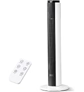 Electactic Tower Fan for Bedroom 23ft/s Fan with Remote Quiet Bladeless Standing Fan for Indoor, ...