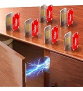 Cosygo 6Sets Extra Strong Magnetic Cabinet Door Catch, No-Drill Invisible Ultra Thin Magnets for ...