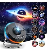 Galaxy Projector for Bedroom, 12 in 1 Star Projector Galaxy Light, HD Nebula Night Light Planetar...