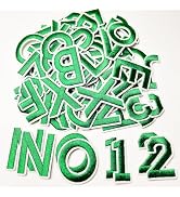 Jongdari 75pcs Iron On Letters and Numbers Patches for Clothing, 1.5" Embroidery Alphabet Letterm...