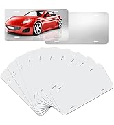 Nicunom 15 Pack Sublimation License Plate Blanks, Metal Aluminum License Plate Tag, Sublimation C...