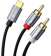 USB C to RCA Audio Cable 4.9FT, USB C to 2 Male Y RCA Audio Splitter Cord Adapter for iPhone 16 1...