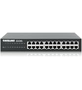 Intellinet 24 Port Gigabit Ethernet Switch - Unmanaged, 10/100/1000 Mbps Ports, Rackmount & Deskt...