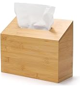 Hand Towel Box Cover Compatible with Kleenex Disposable Paper Hand Towels, Bamboo Wood Hand Towel...