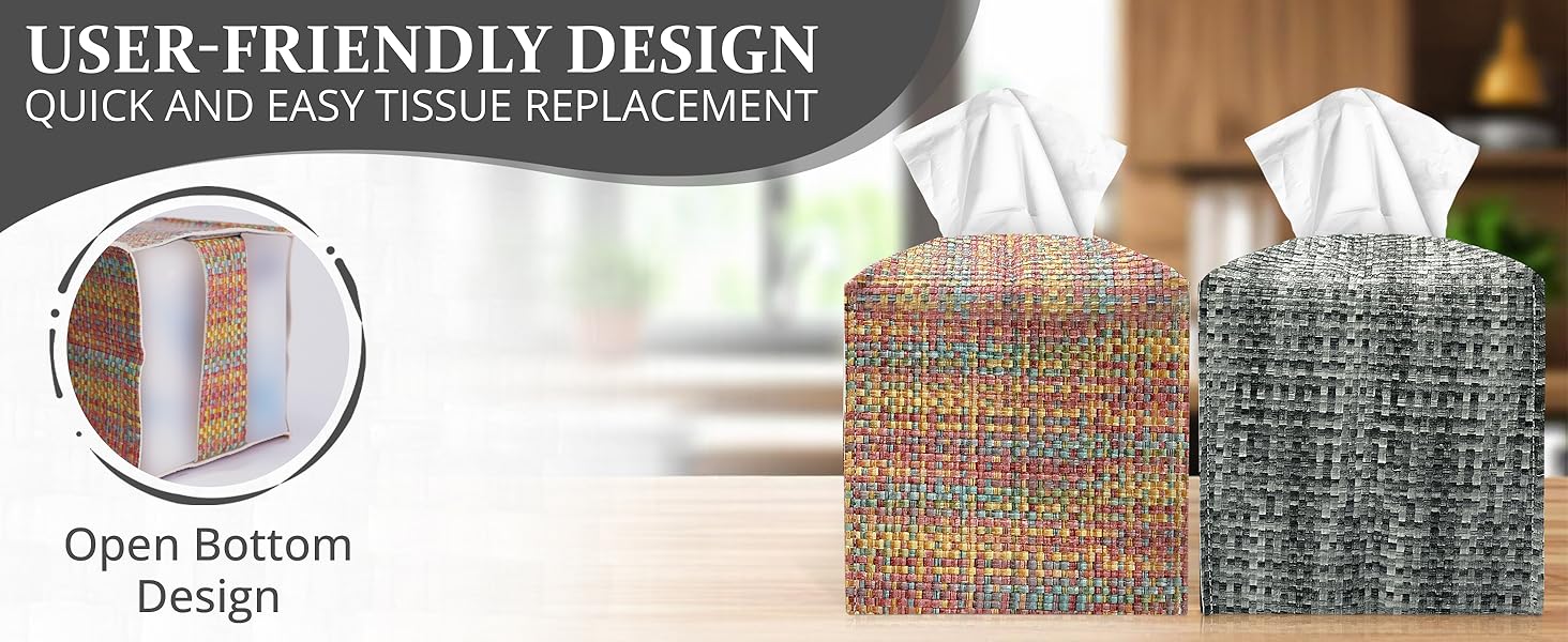 tissue box decorative cover