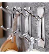 Taozun Towel Hook - Self Adhesive Hooks Bathroom Hooks Stainless Steel Robe Coat Hook 4-Packs