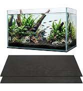 TEHAUX 2PCS Aquarium Leveling Mat, 30 x 15 Inch Neoprene Non-Slip Shockproof Fish Tank Pad, 0.2" ...