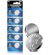 FOZAOAXE CR2477 3V Lithium Coin Battery 5-Pack, Ultra High Capacity 1050mAh Button Cell for Smart...