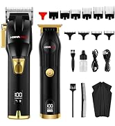HIENA PRO Hair Clippers for Men T Liners Hair Trimmer Set, Men Professional Cordless Rechargeable...