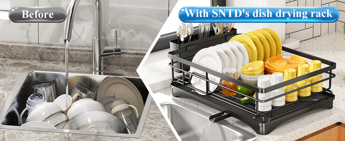 dish drying rack for kitchen counter