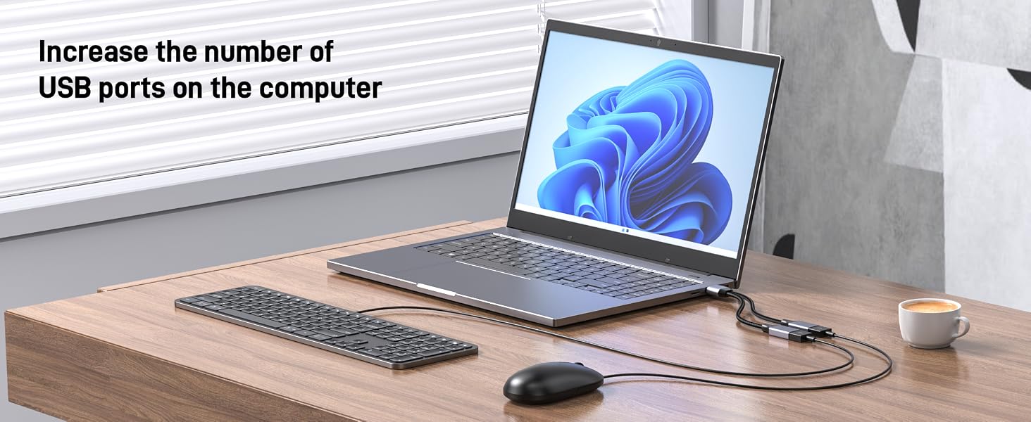 USB Splitter 1 in 2 Out