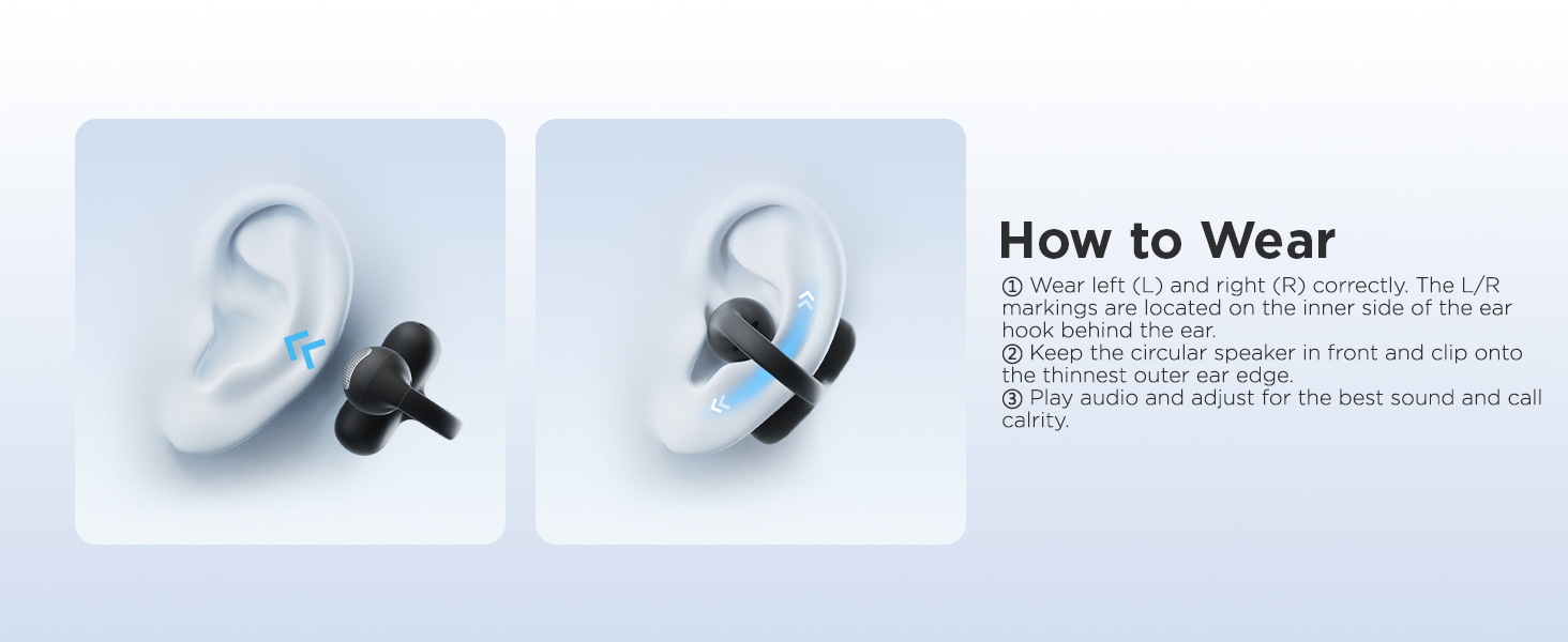 clip-on wireless bluetooth earbuds