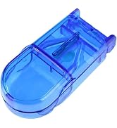 1Pc Blue Pill Cutter,Pill Cutter and Splitter with Dispenser,Splitter with Dispenser, Cuts Pills,...