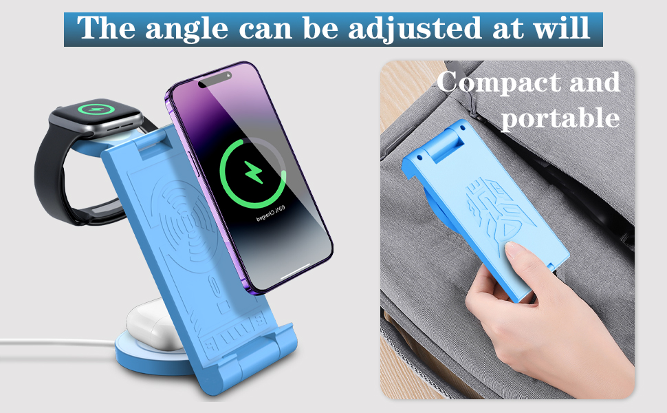 EFAITHFIX adjustable wireless charger, wireless charging station