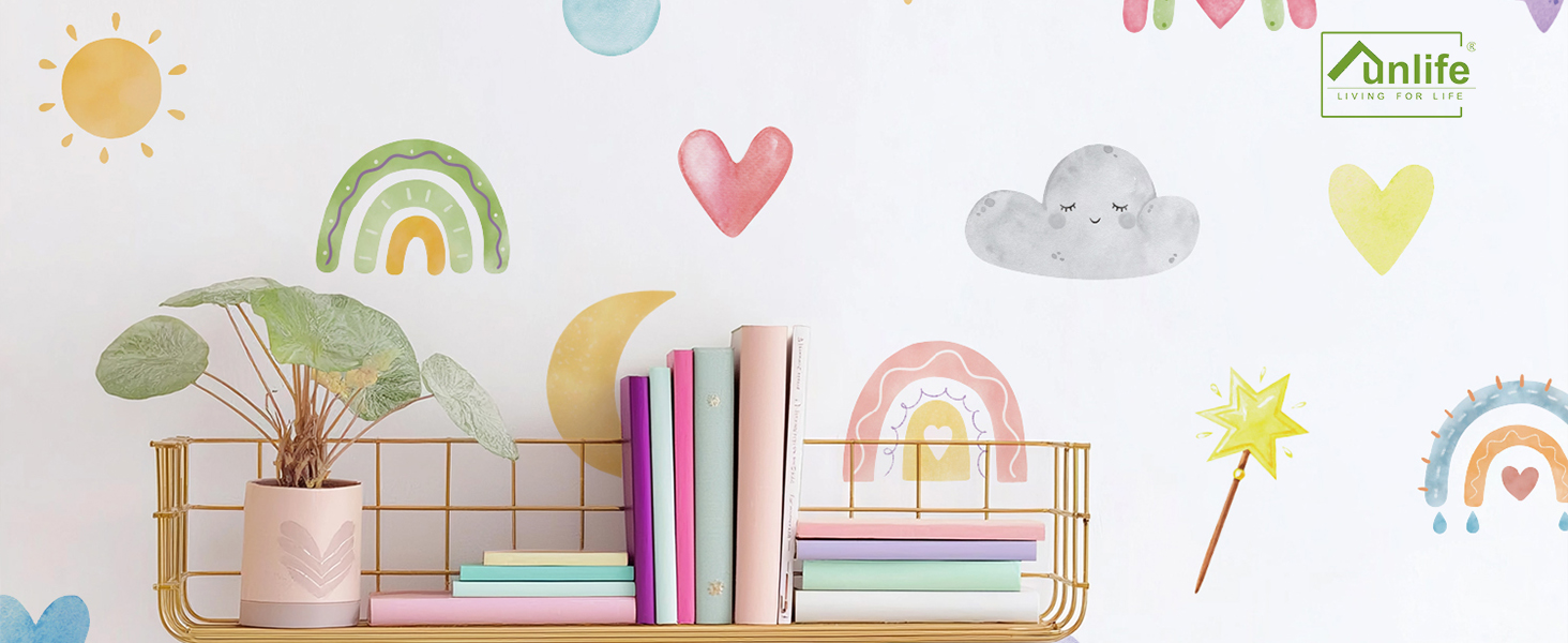 rainbow wall decals