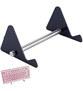 CRASPIRE Acrylic Keyboard Display Stand 1-Tier Portable Keyboard Display Shelf Black Display Keyb...