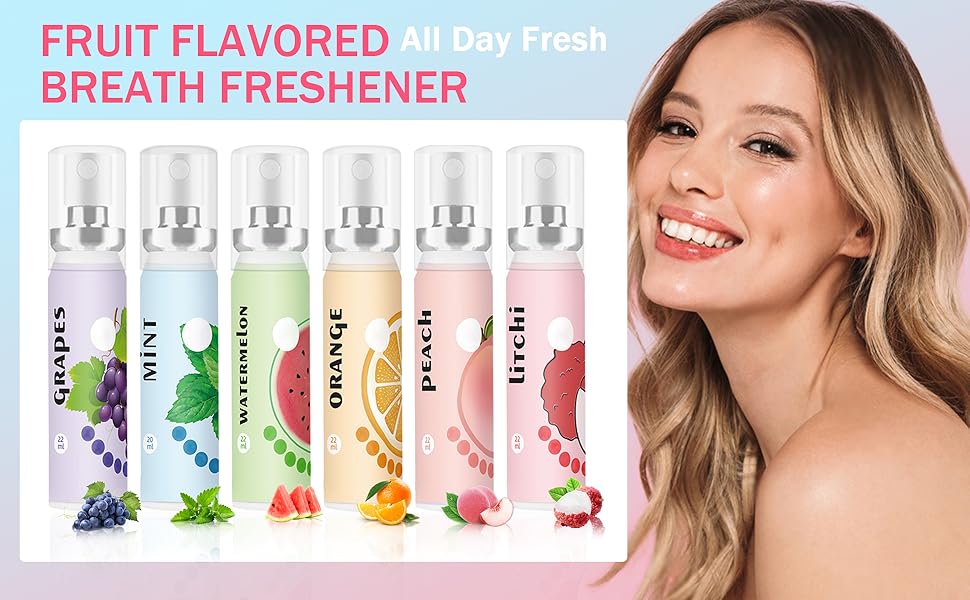 Fruit Flavor Breath Freshener 6P