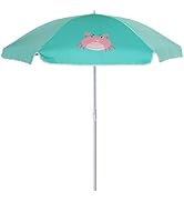 AMMSUN 5ft Seaside Beach Umbrella for Sand and Water Table - Kids Durable Umbrellas for children ...