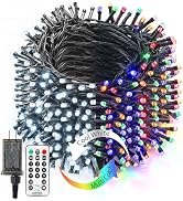 BrizLabs Christmas Tree Lights, 262ft 800 LED Color Changing Christmas Lights with Remote, 11 Mod...