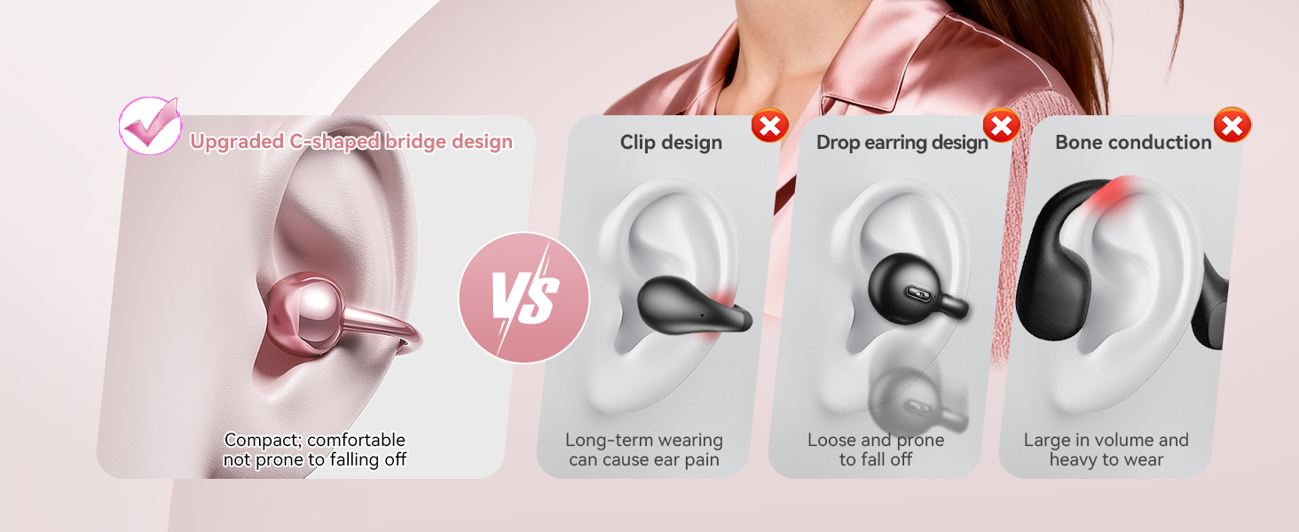 open ear headphones wireless bluetooth