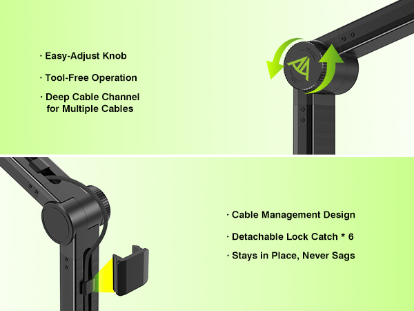 Screw-Free and Cable Management Design