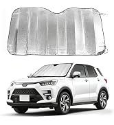 KoiLuvGo Car Windshield Sun Shade, Double Thickening Bubble Sun Shade, Foldable Front Window Suns...