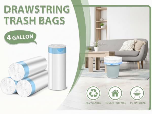 4 gallon trash bags