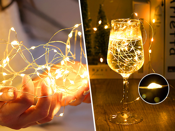 Minetom Battery Operated Fairy Lights with Timer