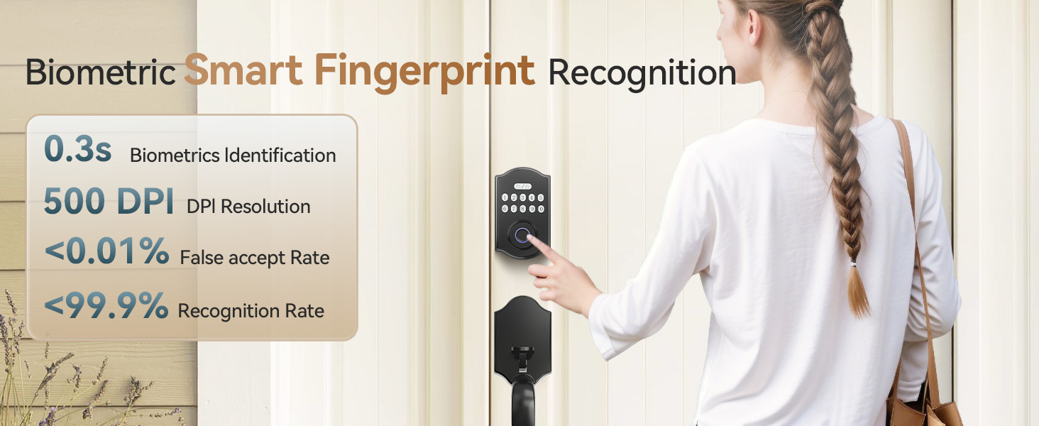 front door handle and deadbolt set