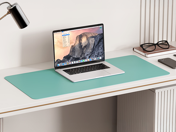 green desk mat