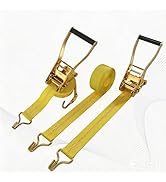 Ratchet Straps, Heavy Duty Tie Down 2" x 27' Heavy Duty Cargo Tie-Downs, 3333 LBS Working Load, 1...