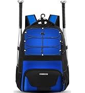 COMECOI Softball Bag, Lightweight Baseball Backpack with Shoes Compartment, Baseball Bat Bags wit...
