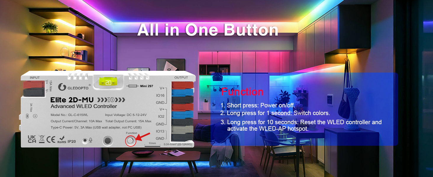 all in one button